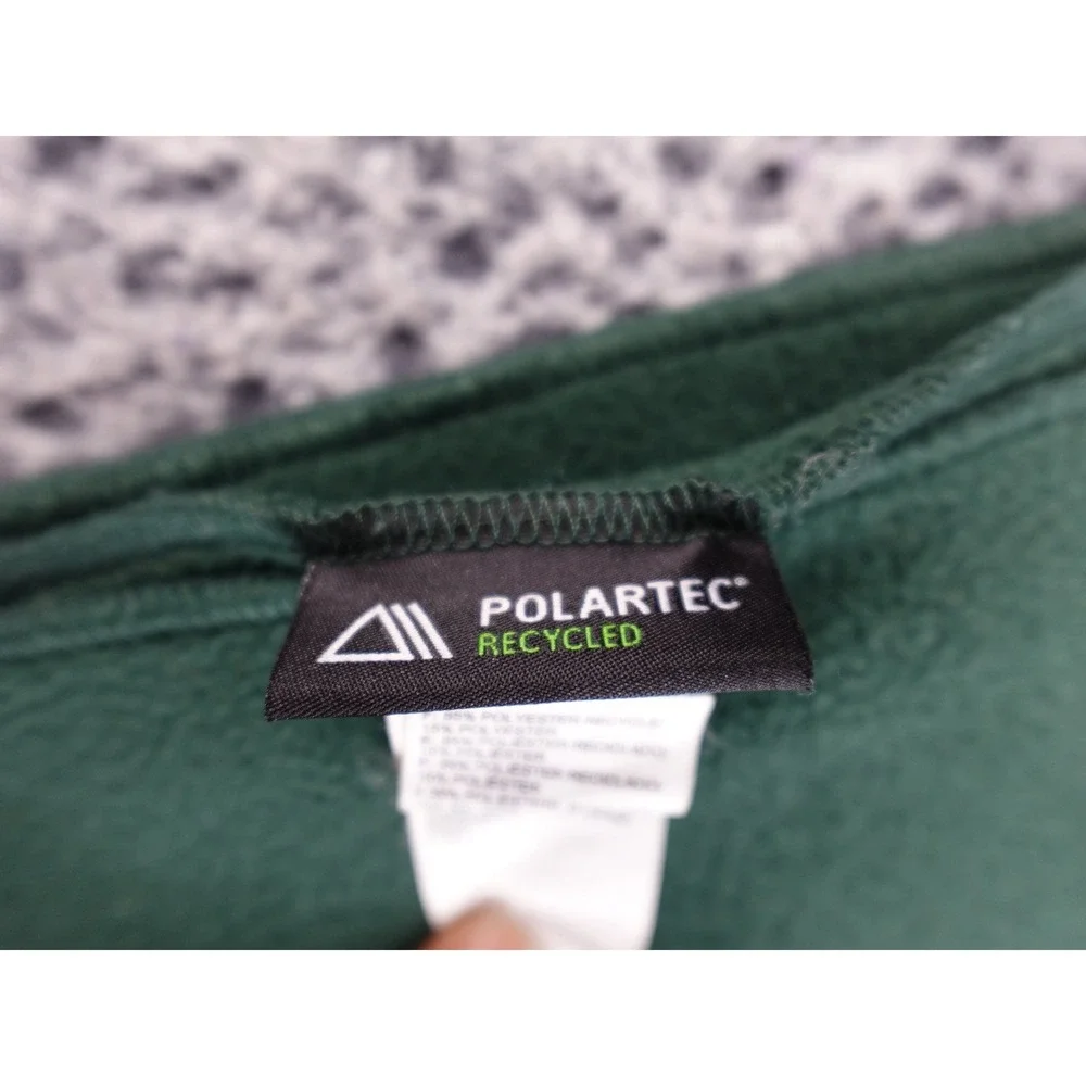 The North Face Scarf Unisex OS Forest Green Polartec Fleece A9U6 Logo - Picture 4 of 6